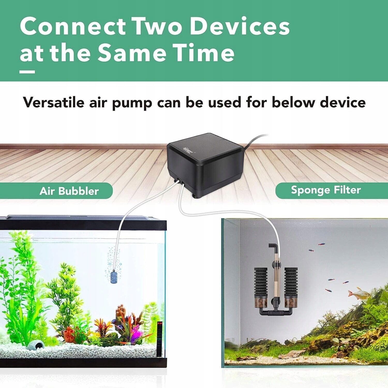 Pumpa Vzduchová Pumpa Do Akvária Ultra Tichá Hygger HG981 5 W#000694