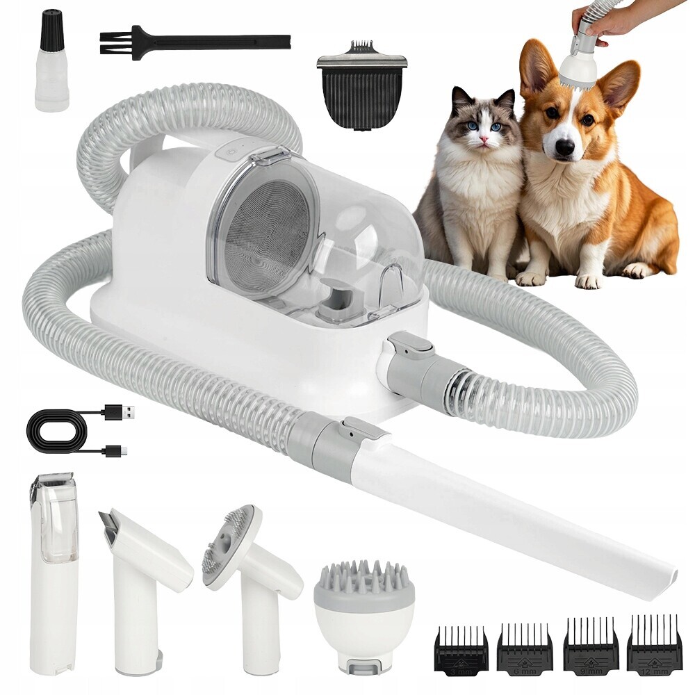 Pet Groomin Vysavač S Zastřihovačem 15 L, Objem 16000 Pa, Sací Výkon Nízký