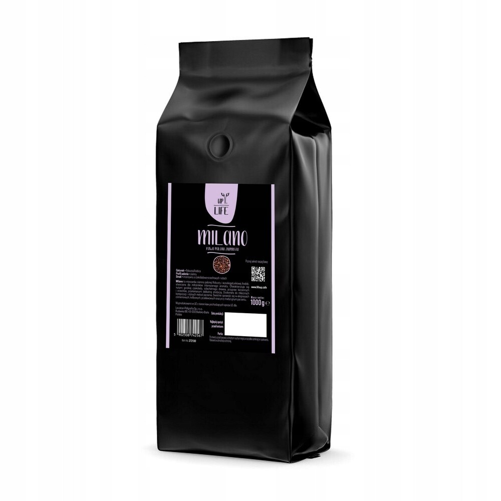 Zrnková Káva 1kg LifeUP Milano Intenzivní zrnková káva Arabica Robusta