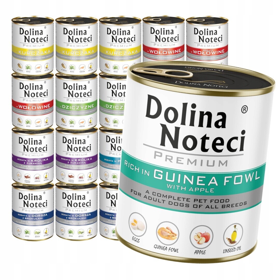 Dolina Noteci Premium Mix 7 příchutí 20x800g Ryba Vlhké Krmivo