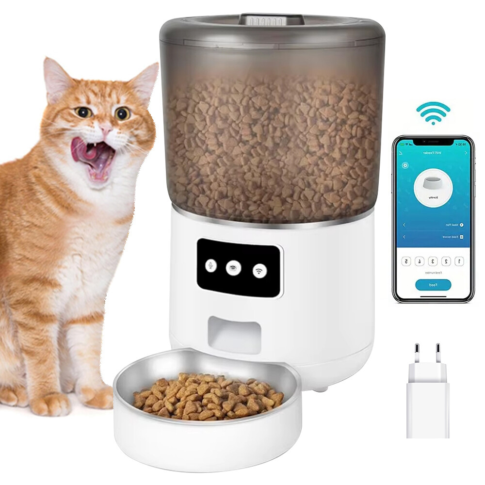 Automatický Dávkovač Miska Podavač 4L Inteligentní Wifi Kočky Psi