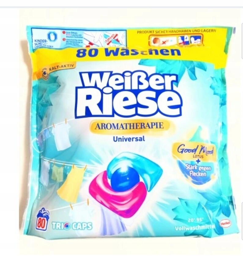 Univerzální prací kapsle Weisser Riese 80 ks z Německa De