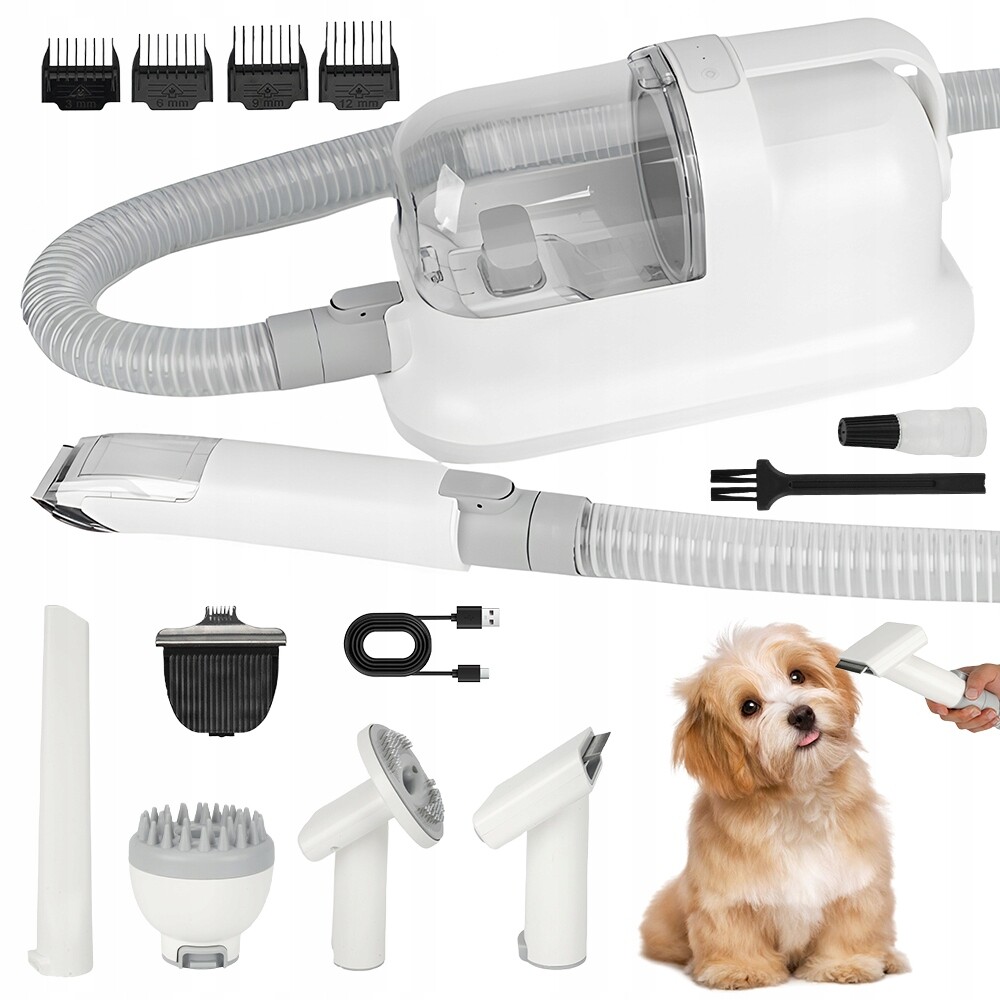 6V1 Sada Pro Péči O Zvířecí Chlupy Vysavač Strojek Grooming