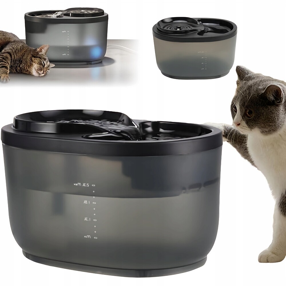 Pro Kočky Fontána Cat 2,3 l s vícestupňovou filtrací, aktivním uhlím