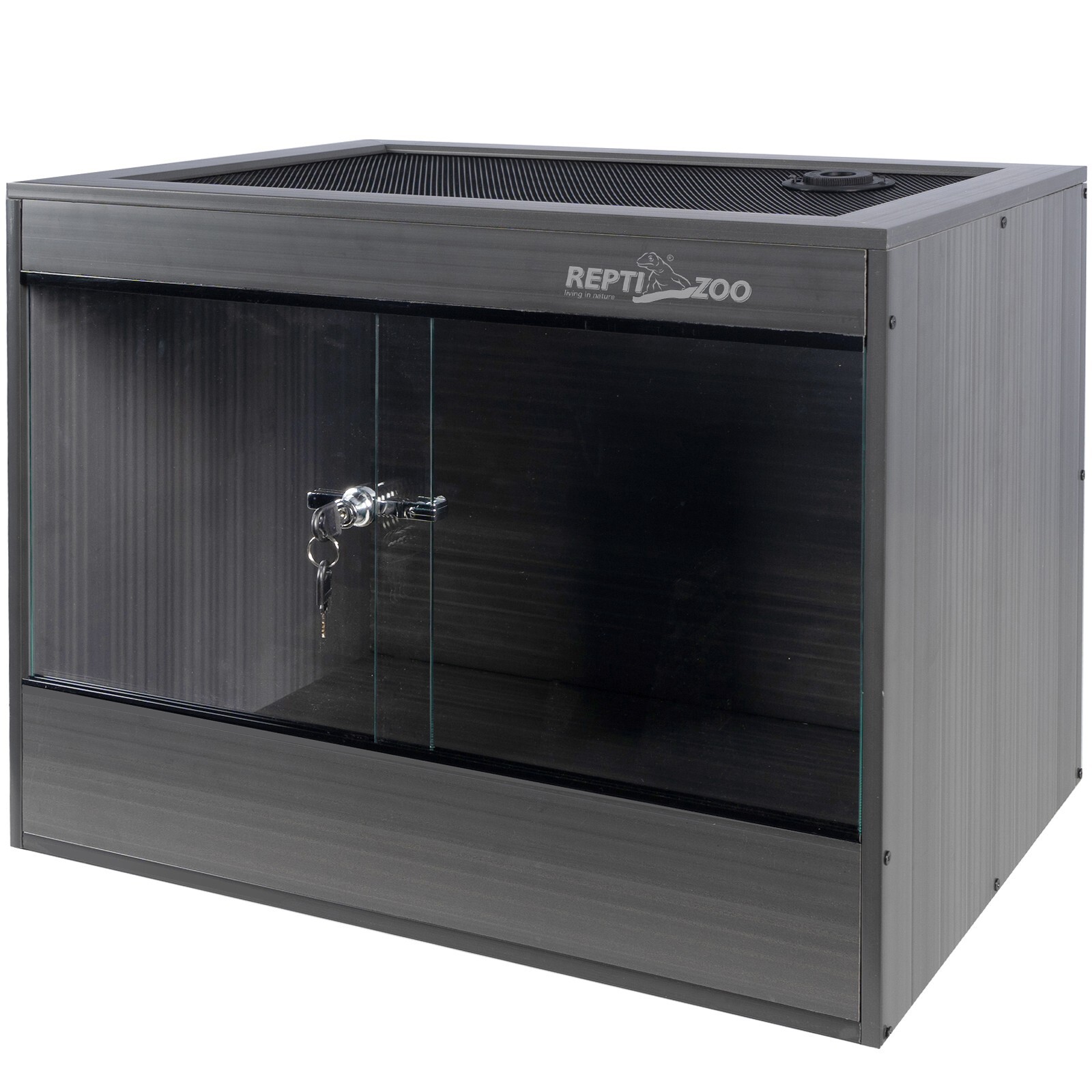 Zabudované Moderní Stylové Terárium Pro Aktivní Plazy V Noci 60x45x45