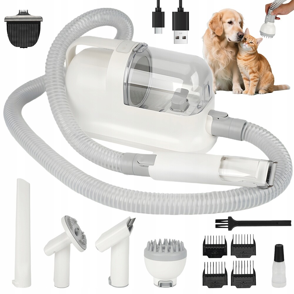 Vysavač Na Psí Chlupy Se Zastřihovačem, Bezdrátová Pečovatelská Sada