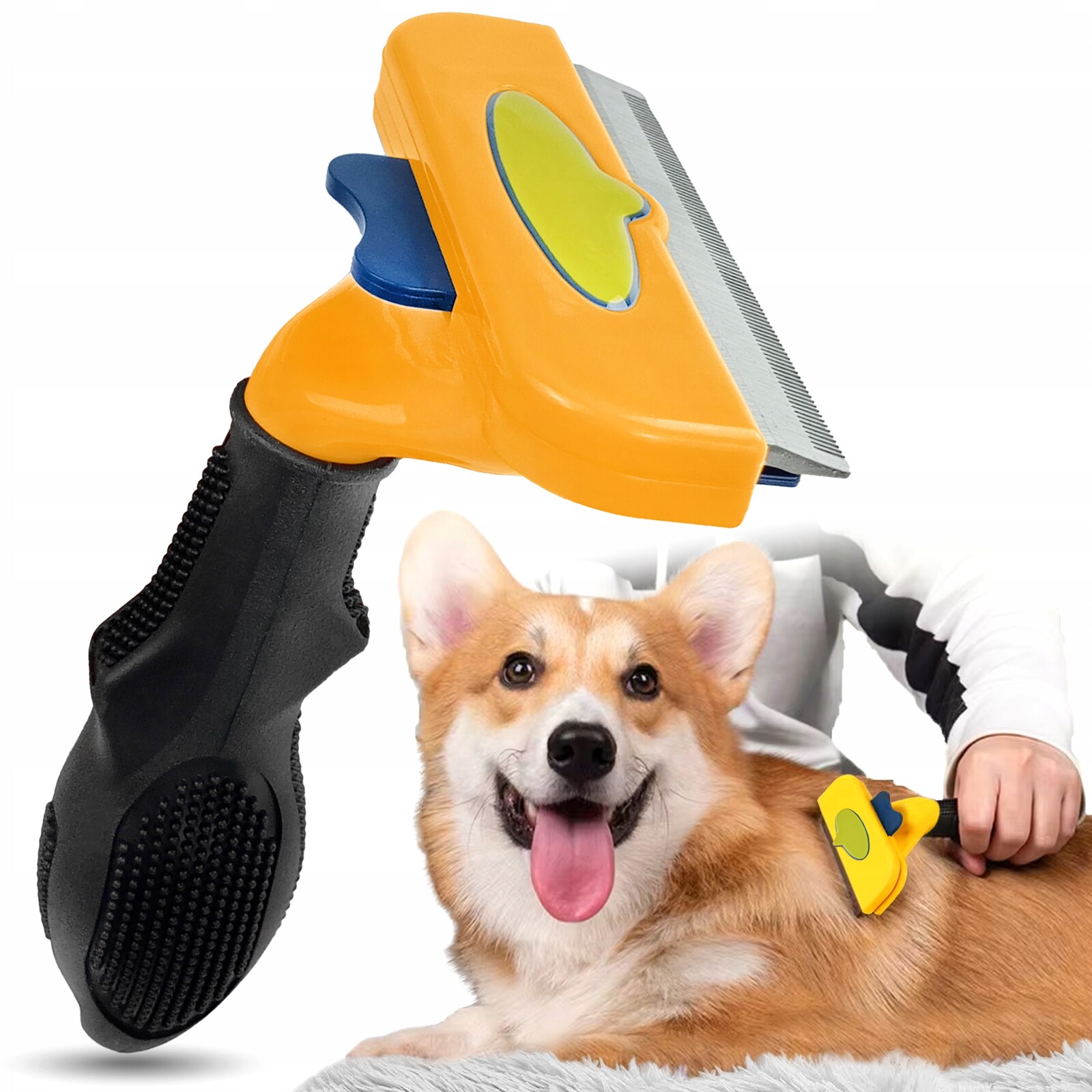 2 x Kartáčový Zastřihovač Pro Psa Kočku na srst odstraňuje odumřelé chlupy