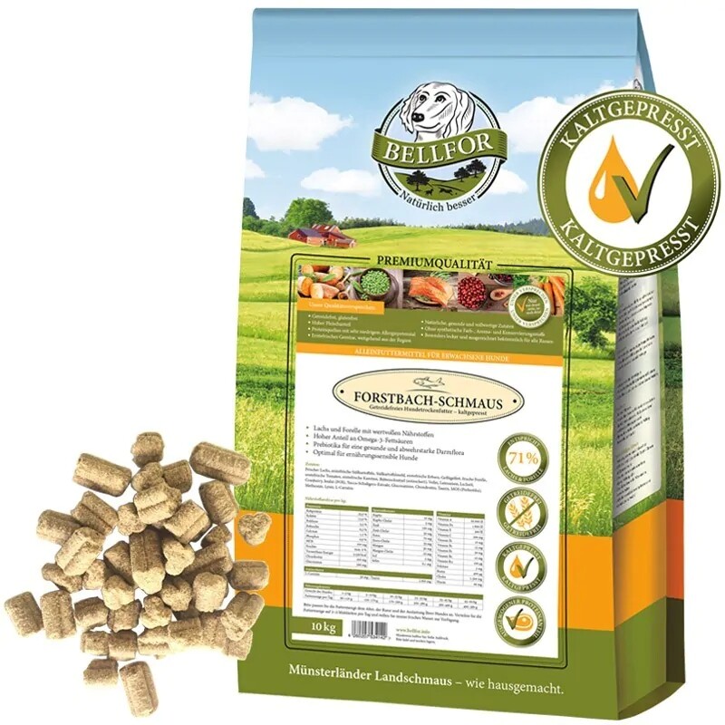 Losos pstruh se zeleninou pro psy pro alergiky krmivo lisované za studena 10 kg