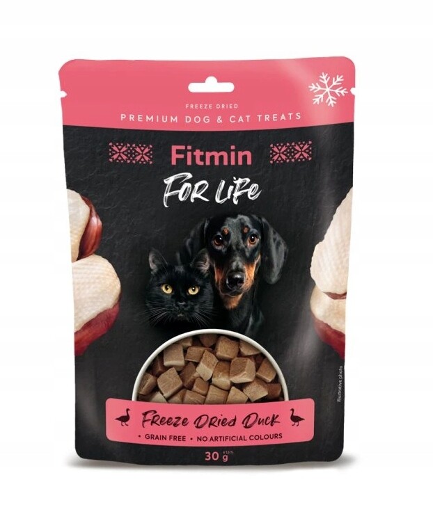 Fitmin For Life sada lyofilizovaných kachních pamlsek 10x30g