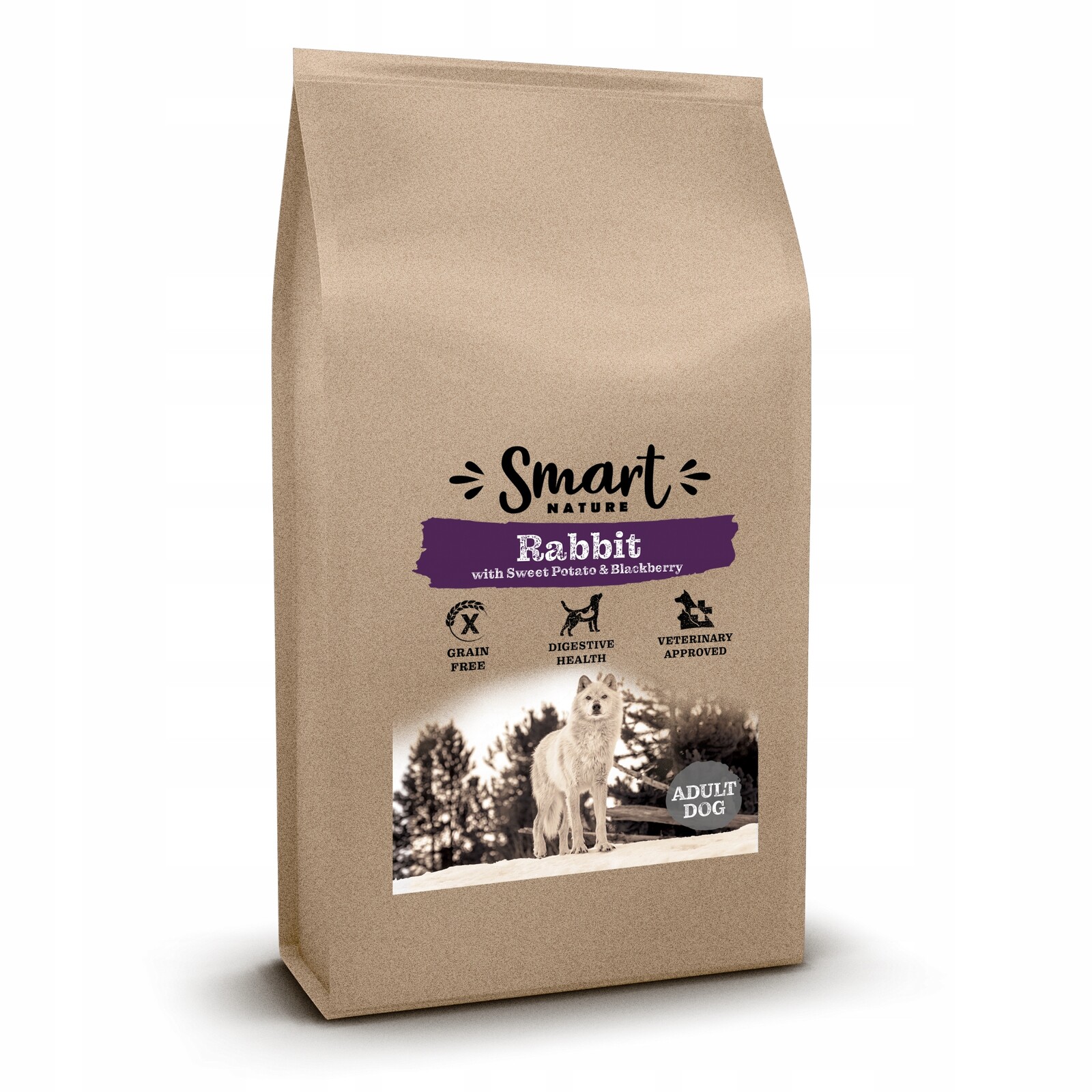 Smart Nature Holistic Dog Sensitive Rabbit 12kg krmivo bez obilovin pro psy