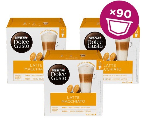 Outlet 3 x Kapsle pro Dolce Gusto Nescafe Dolce Gusto Latte Macchi