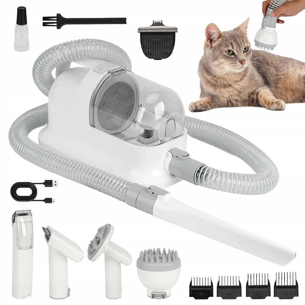Vysavač Na Psí Chlupy Tichý Vysavač 55DB Kartáč A Masážní Přístroj Nástroj 6V1