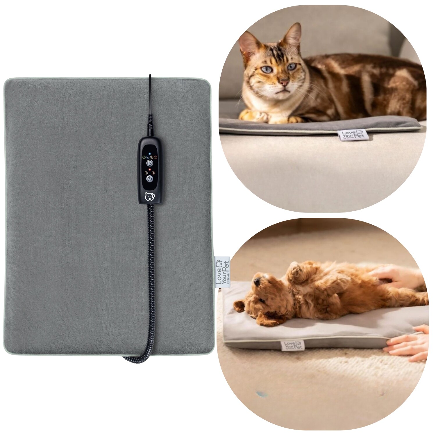 Vyhřívací Podložka Pro Malá Zvířata |41 x 34 cm| IPX7| ČASOVAČ|2 Úrovně Tepla
