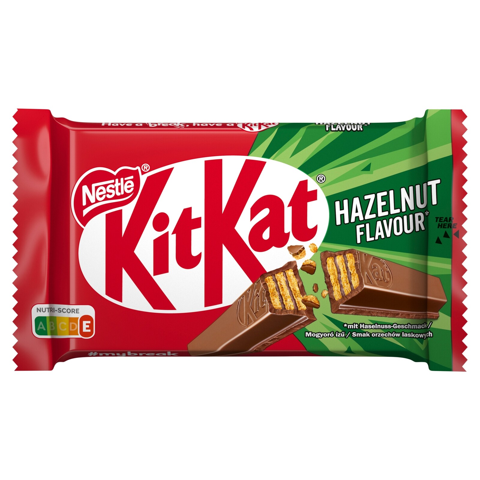 KitKat 4Finger tyčinka v mléčné čokoládě s příchutí lískového oříšku 41,5 g