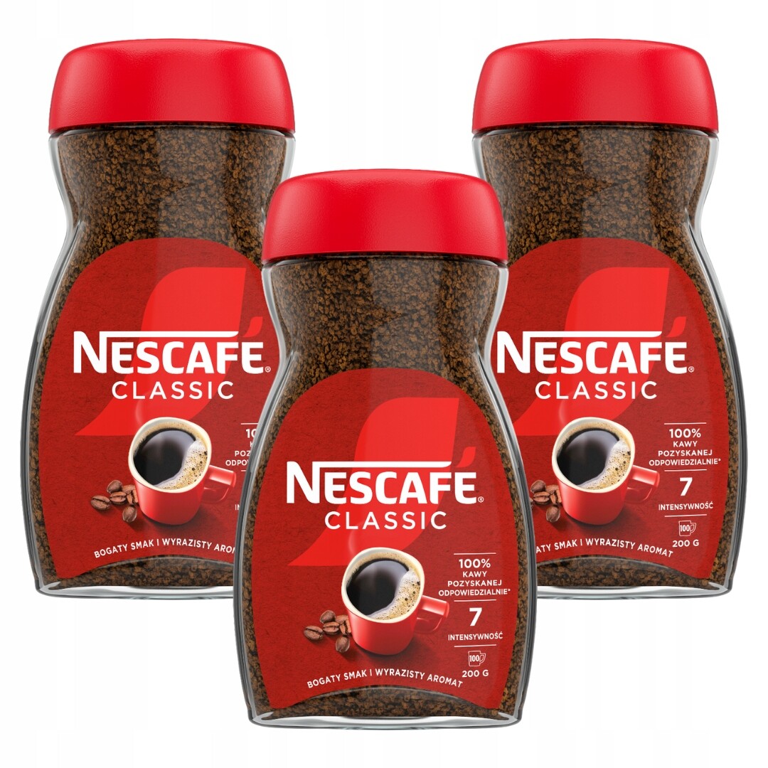 Instantní káva Nescafe Classic v kelímku 3x 200 g