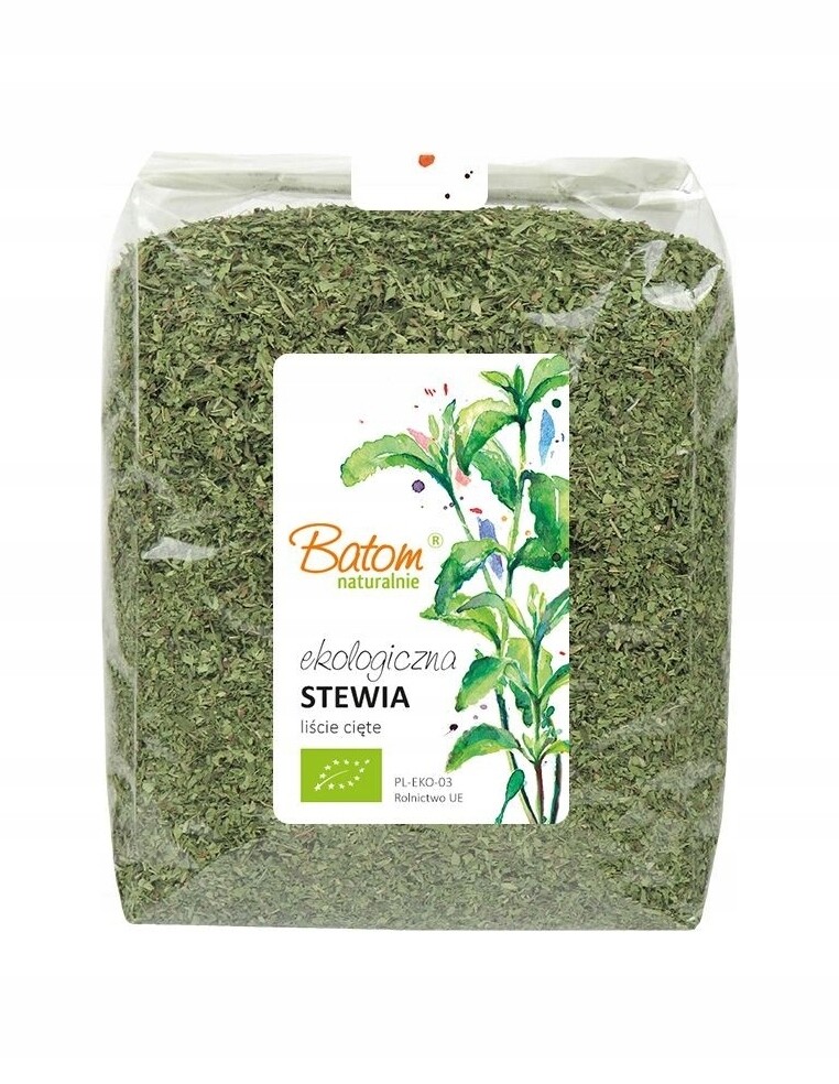 Stévie listy sušené, řezané, 500 g Batom Bio