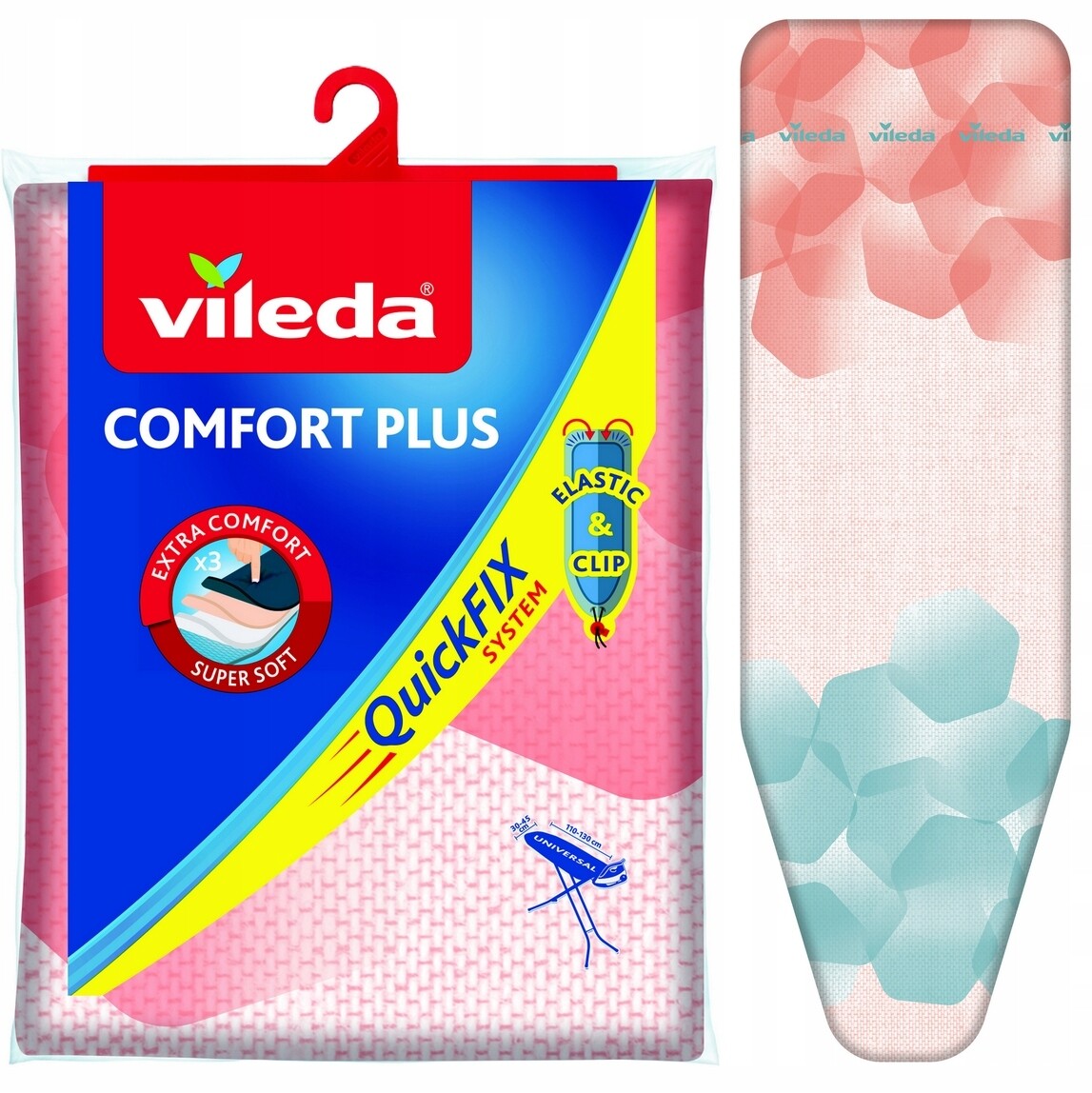 2 x Vileda Comfort Plus univerzální potah na prkno