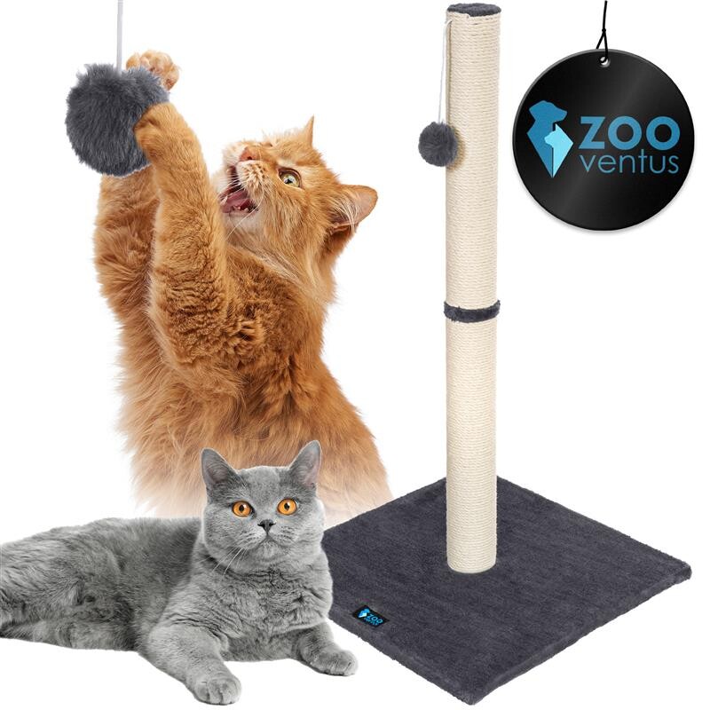 2 x škrabadlo pro pro kočky ze sisalu, věž 62 cm hračka