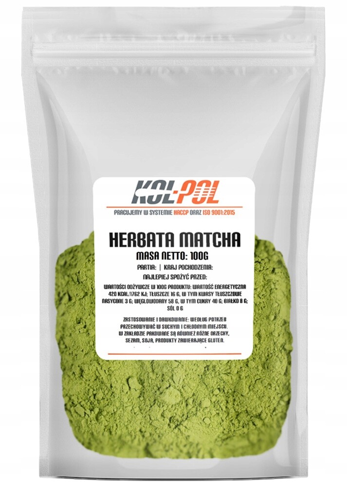 Tradiční japonský Čaj Matcha 100 g Velké balení Zdravý Adaptogen