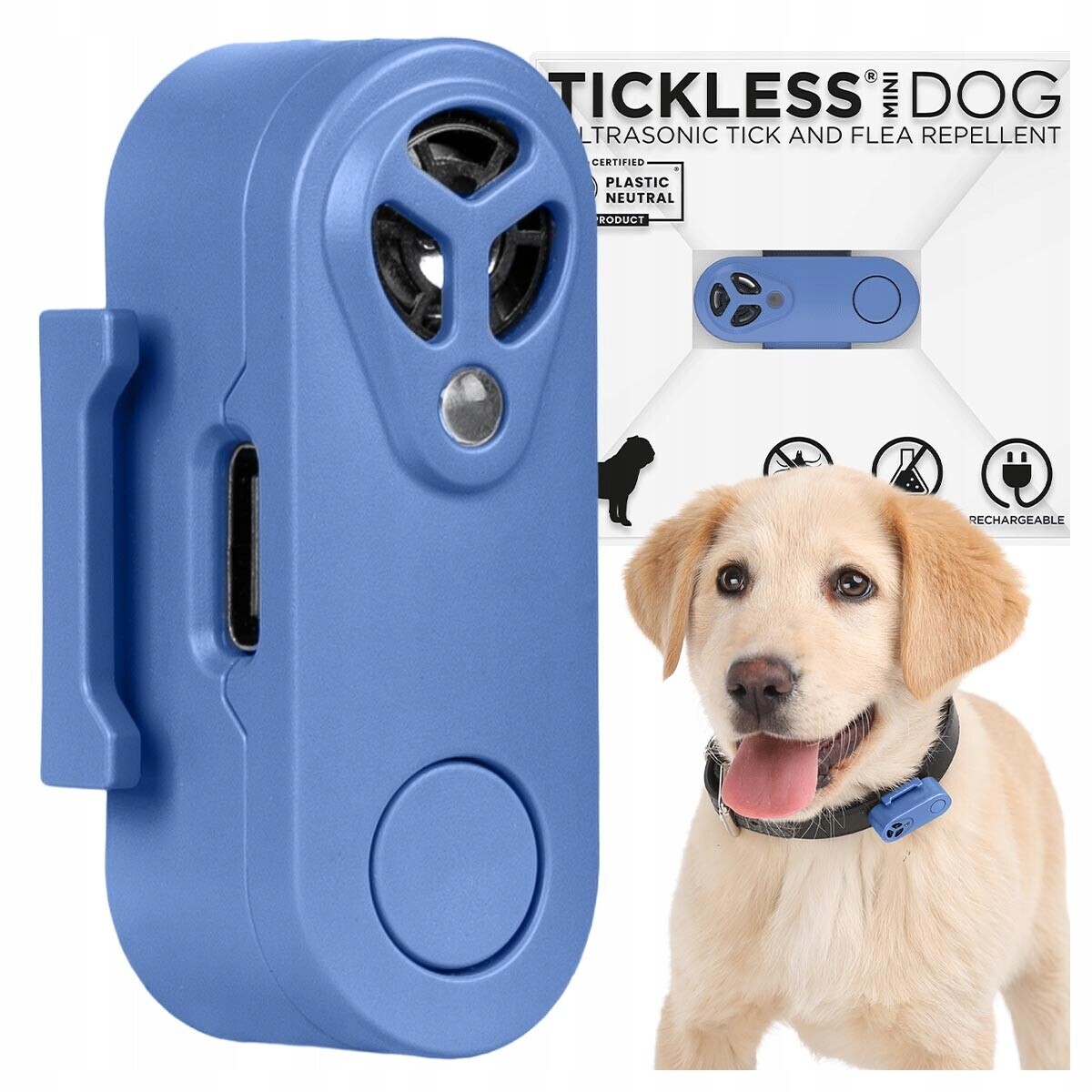 Ochrana Proti Klíšťatům, Blechám, Obojek Pro Psy, Obojek Tickless