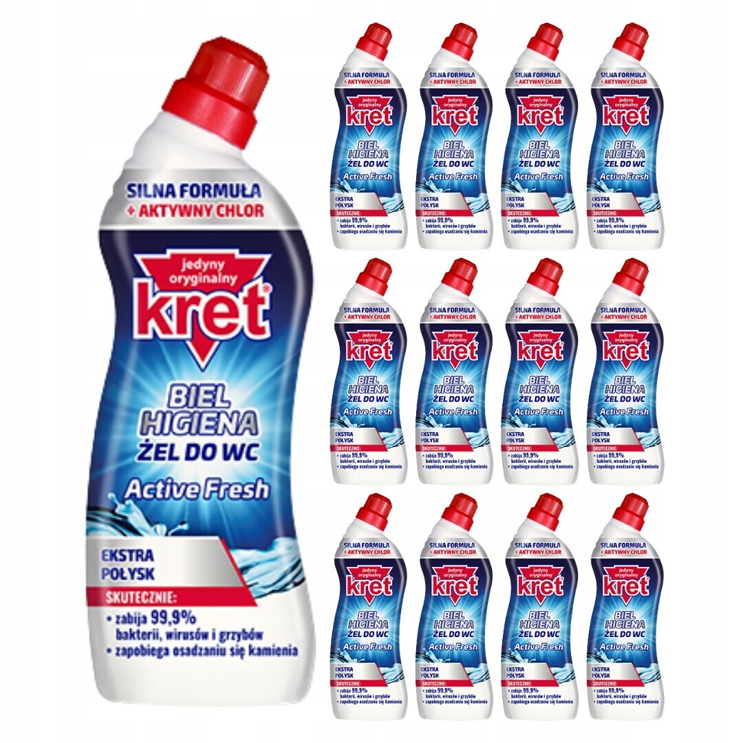 Kret Wc Gel White Hygiene Active Fresh 750ml