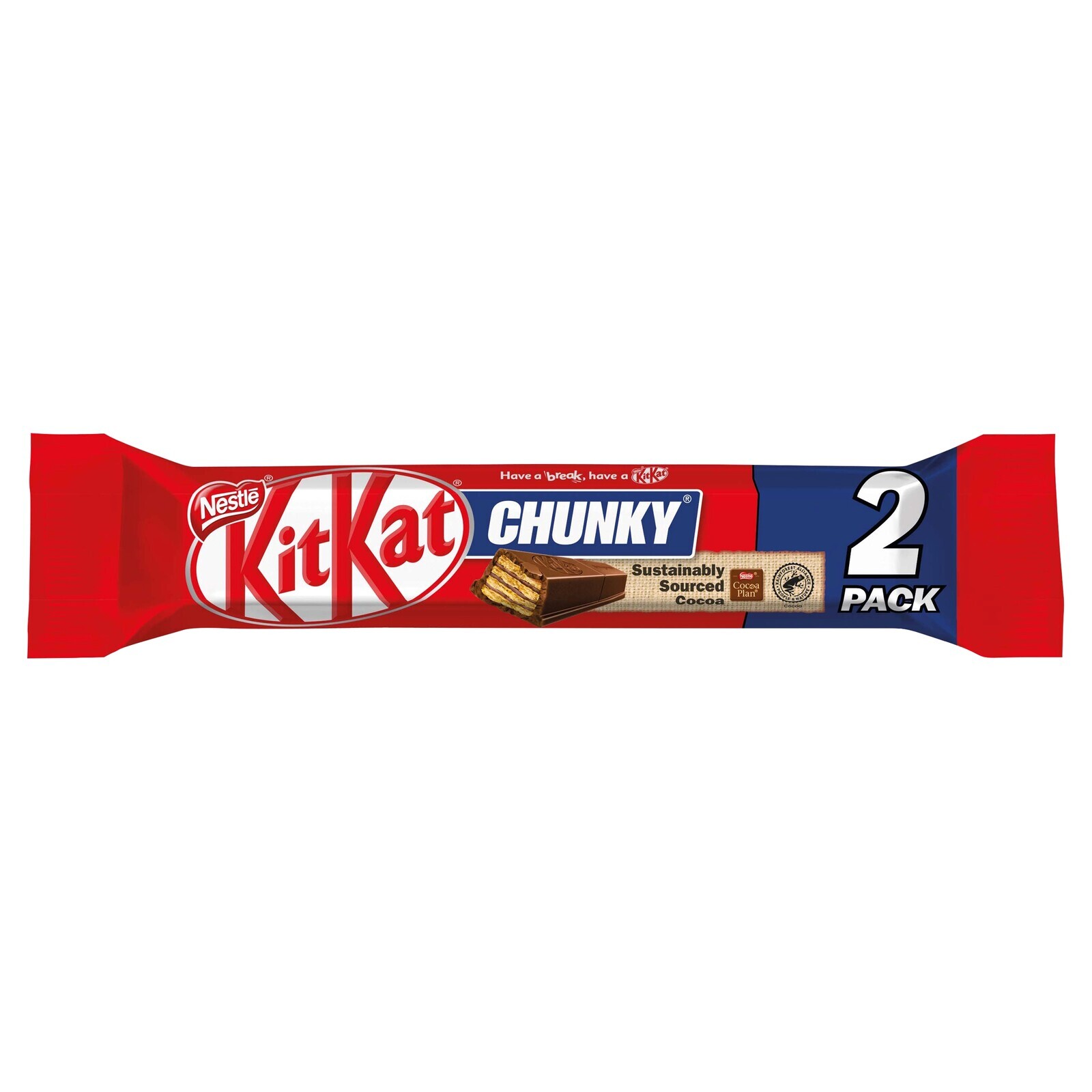 KitKat Chunky Duo tyčinka v mléčné čokoládě 64 g (2 x 32 g)