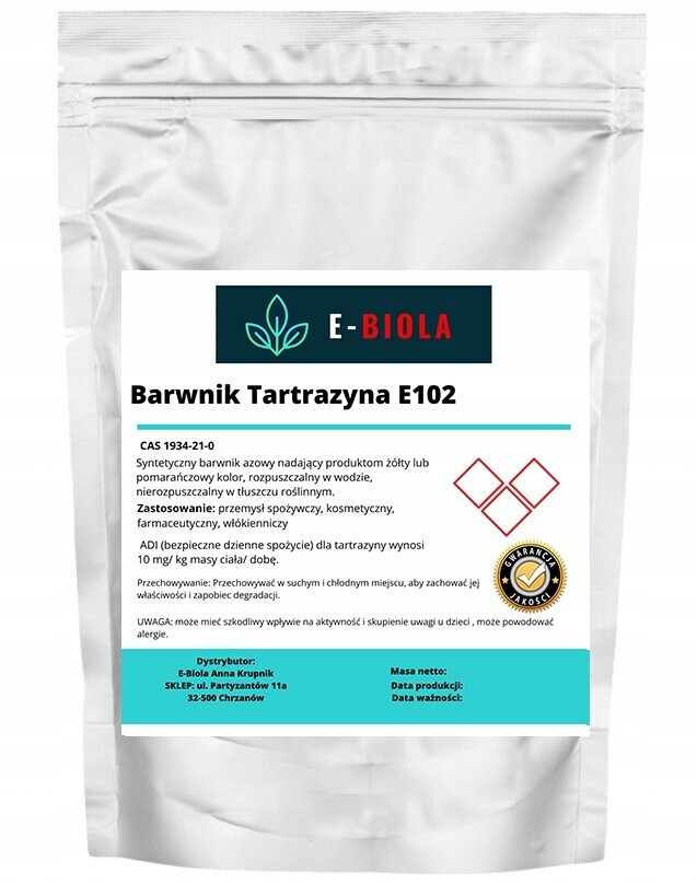 Barvivo Tartrazin E102 potravinářské, cukrářské 500 g