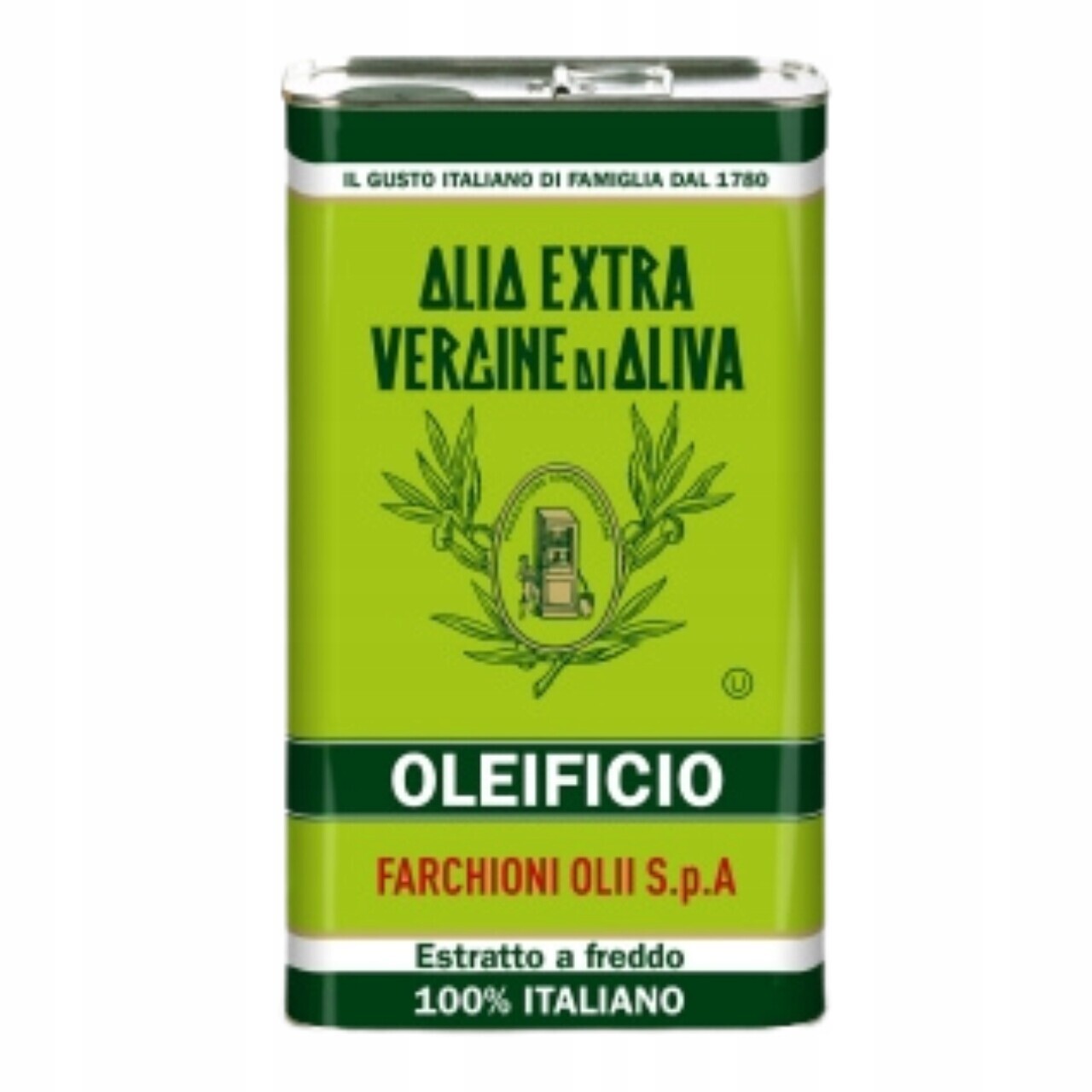 Farchioni Olivový olej Extra Vergine 100% Italiano Plechovka 1L