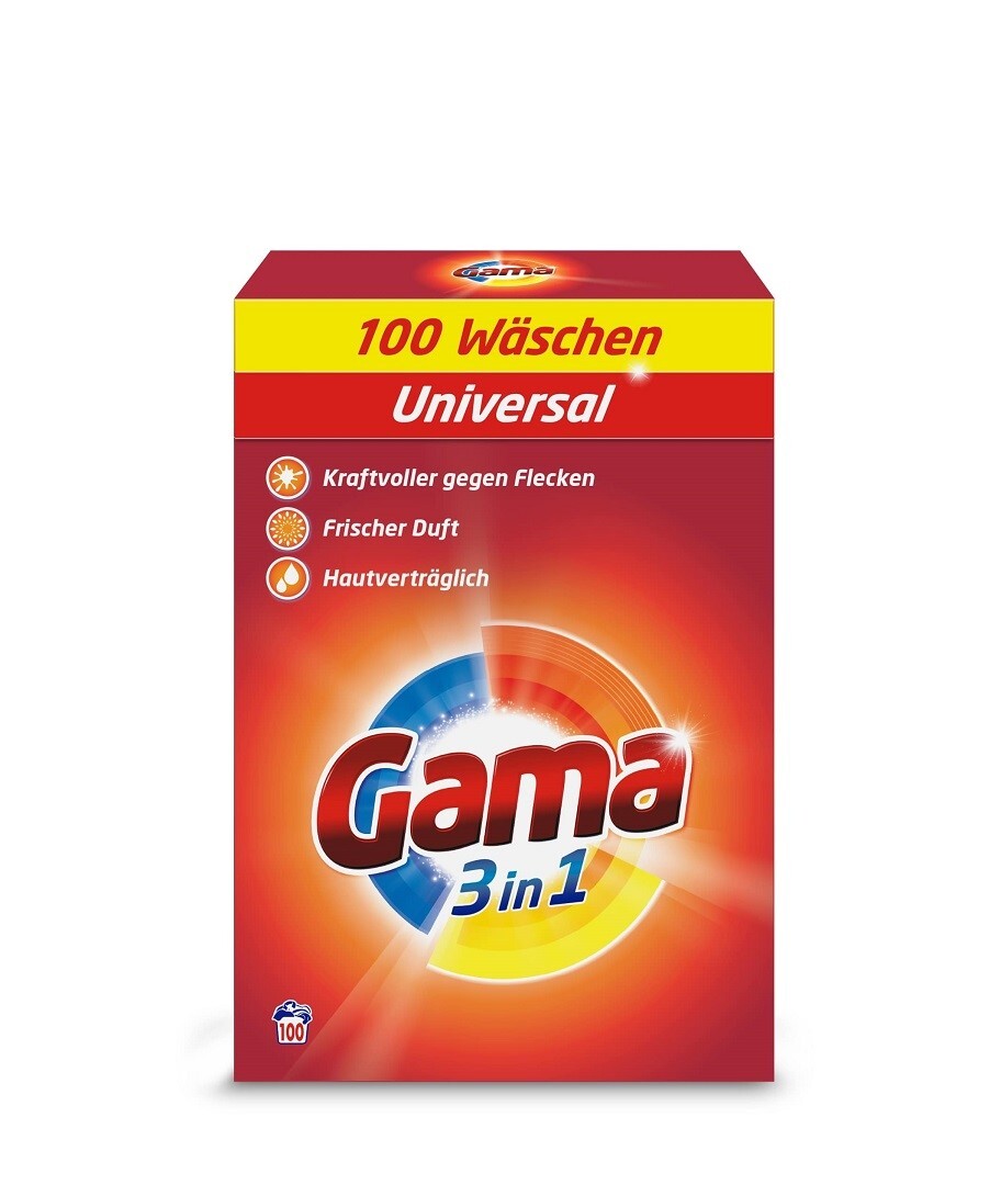 Gama Prášek na praní Univerzální 100 praní 6 kg