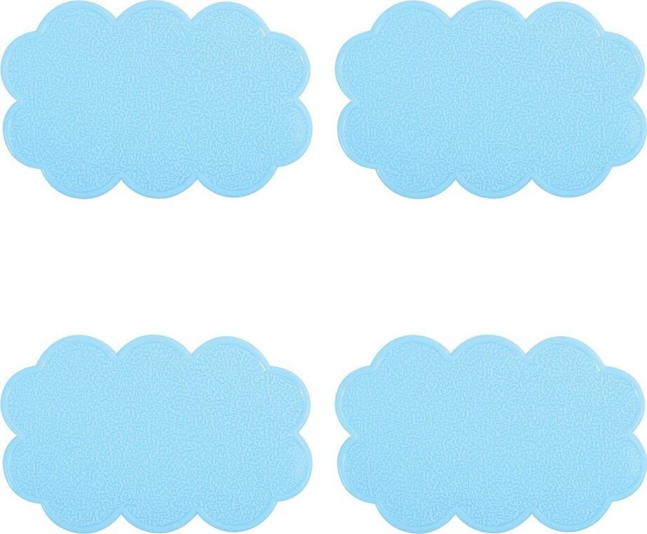 Dětské protiskluzové podložky v sadě 4 ks do vany 9x14,5 cm Nuages – MSV