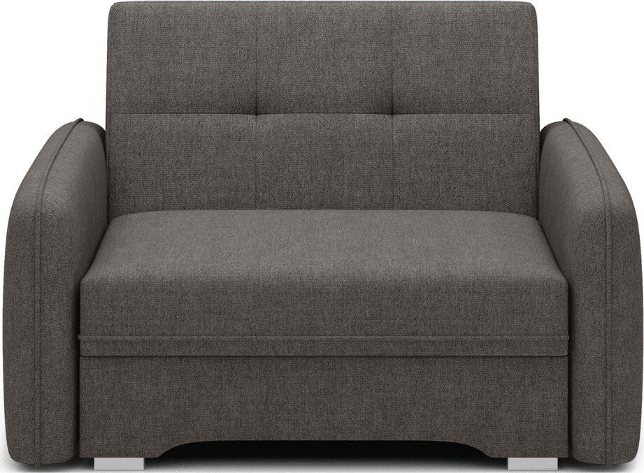 Tmavě šedá žinylková rozkládací/s úložným prostorem pohovka 102 cm Laine – ELTAP