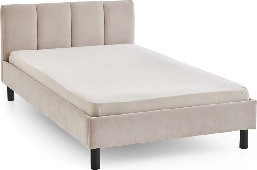 Béžová čalouněná jednolůžková postel bez roštu 120x200 cm Joker – Meise Möbel