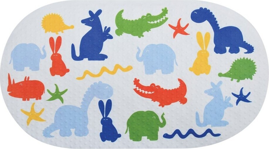 Dětská protiskluzová podložka do vany 39x69 cm Zoo – MSV