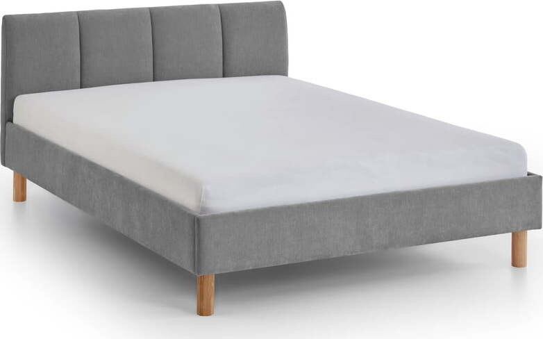 Šedá čalouněná jednolůžková postel bez roštu 120x200 cm Joker – Meise Möbel