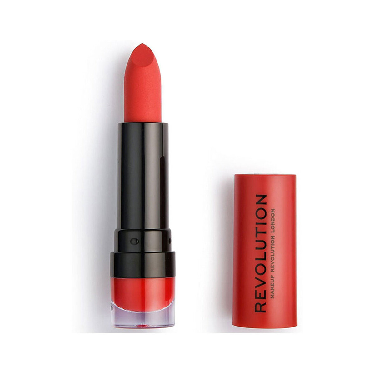 Makeup Revolution  Matte Lipstick - 134 Ruby  Červená