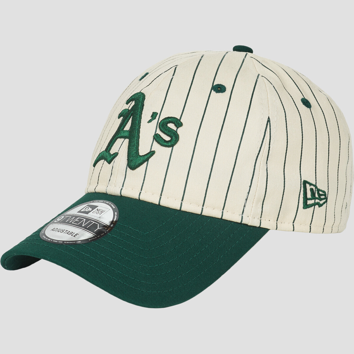 New-Era  PINSTRIPE 9TWENTY® OAKLAND ATHLETICS DKG  Zelená