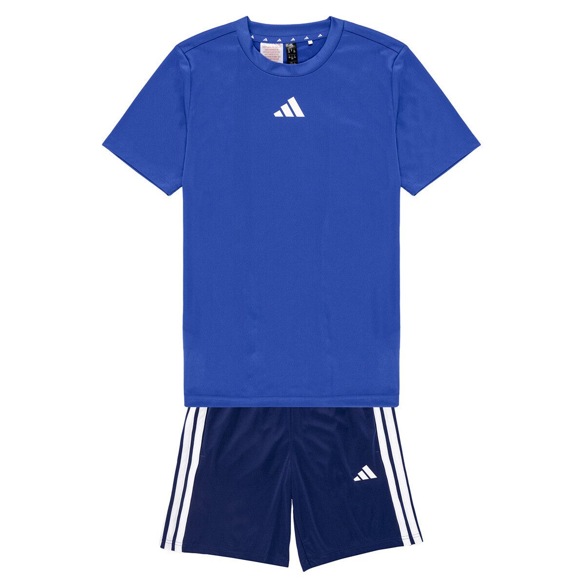 adidas  Train Essentials 3-Stripes Tee Set Kids  Tmavě modrá