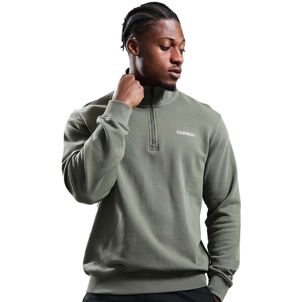 Napapijri  Small Box Half Zip Sweatshirt Tea Leaf  Zelená