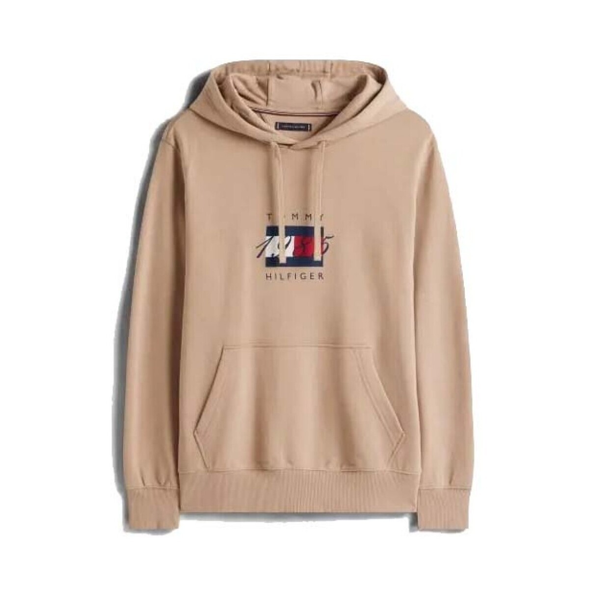 Tommy Hilfiger  LINEAR FLAG GRAPHIC HOOD  Hnědá
