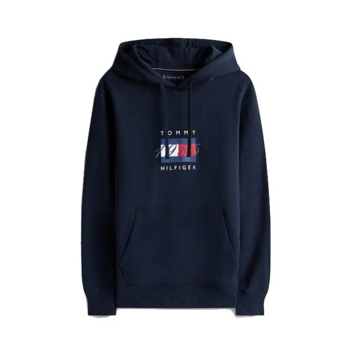 Tommy Hilfiger  LINEAR FLAG GRAPHIC HOOD  Modrá