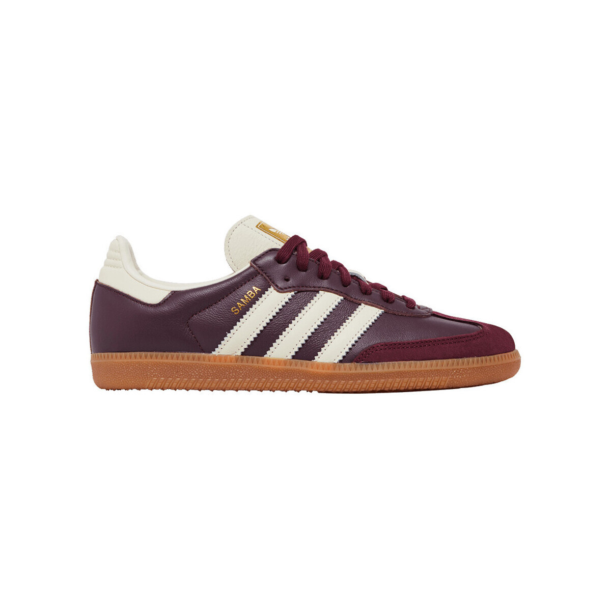 adidas  Samba OG Maroon Gold Metallic (Women's)  Červená