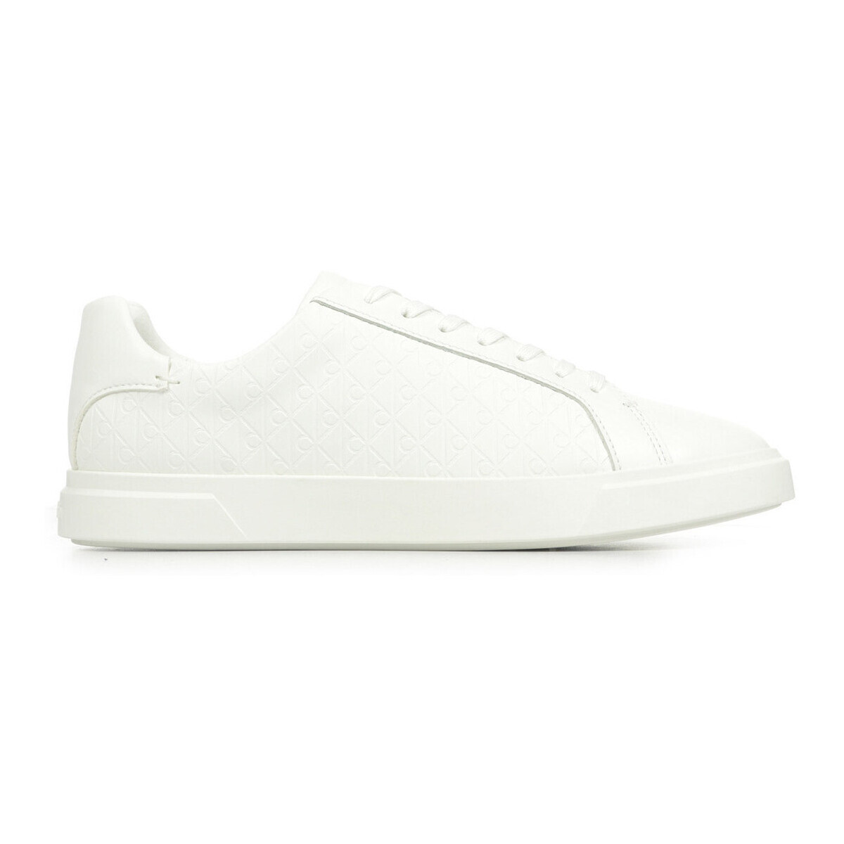 Calvin Klein Jeans  Low Pro Cups Lace Up Lth Aop  Bílá