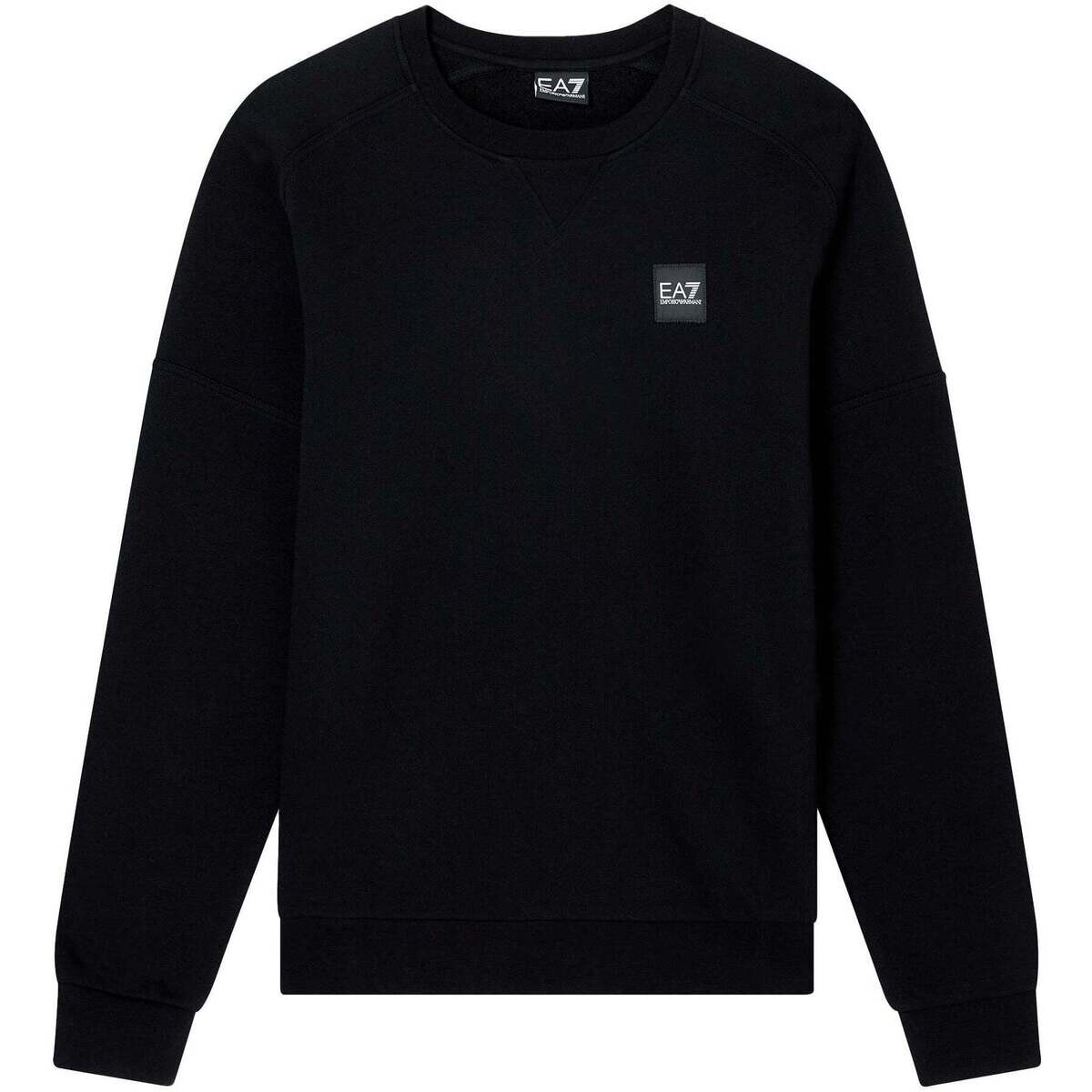 Ea7 Emporio Armani  Visibility Lightweight Sweatshirt Black  Černá