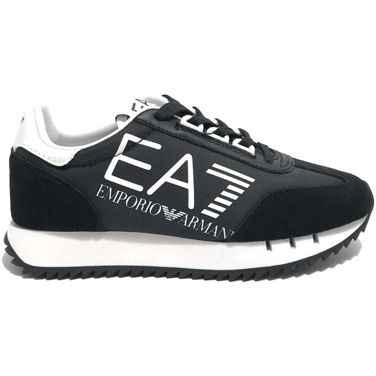 Ea7 Emporio Armani  Runner Trainers Black/White/Black  Černá
