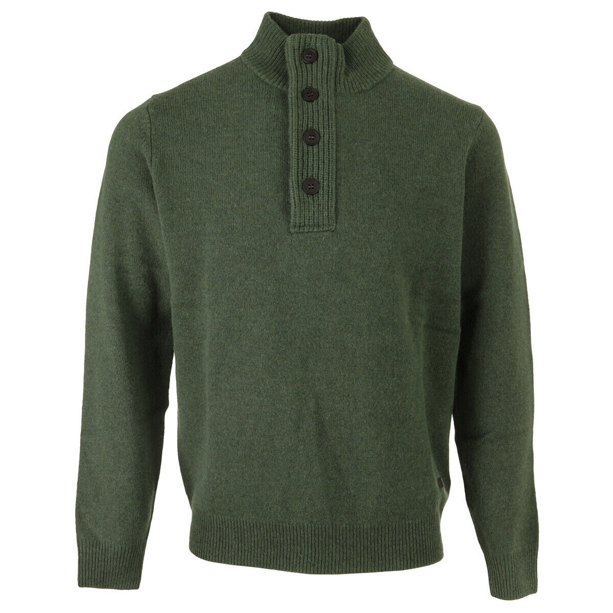 Barbour  Essential Patch Half Zip Knitt Ed Jumper  Zelená