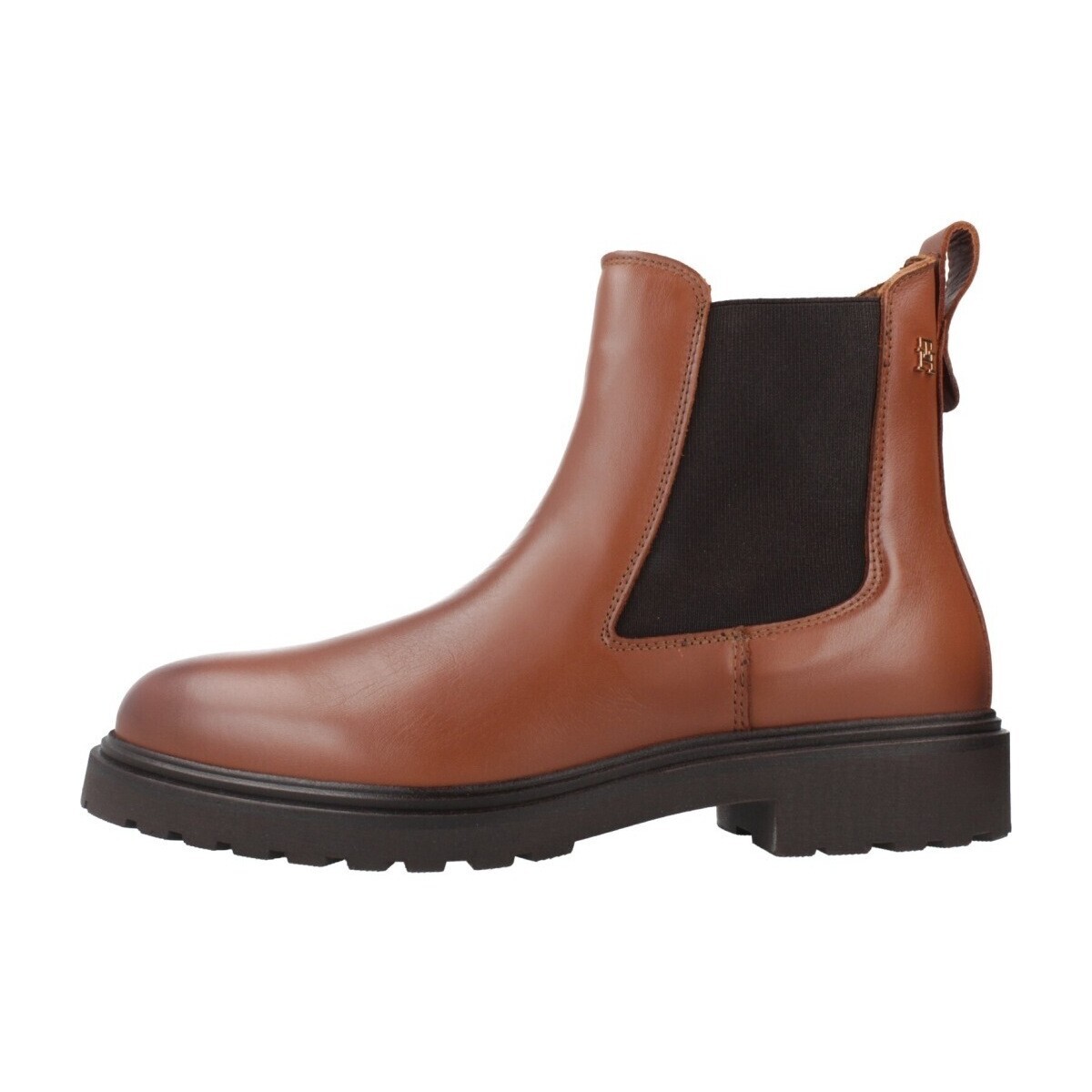 Tommy Hilfiger  TH LEATHER CLEATED CHELS  Hnědá