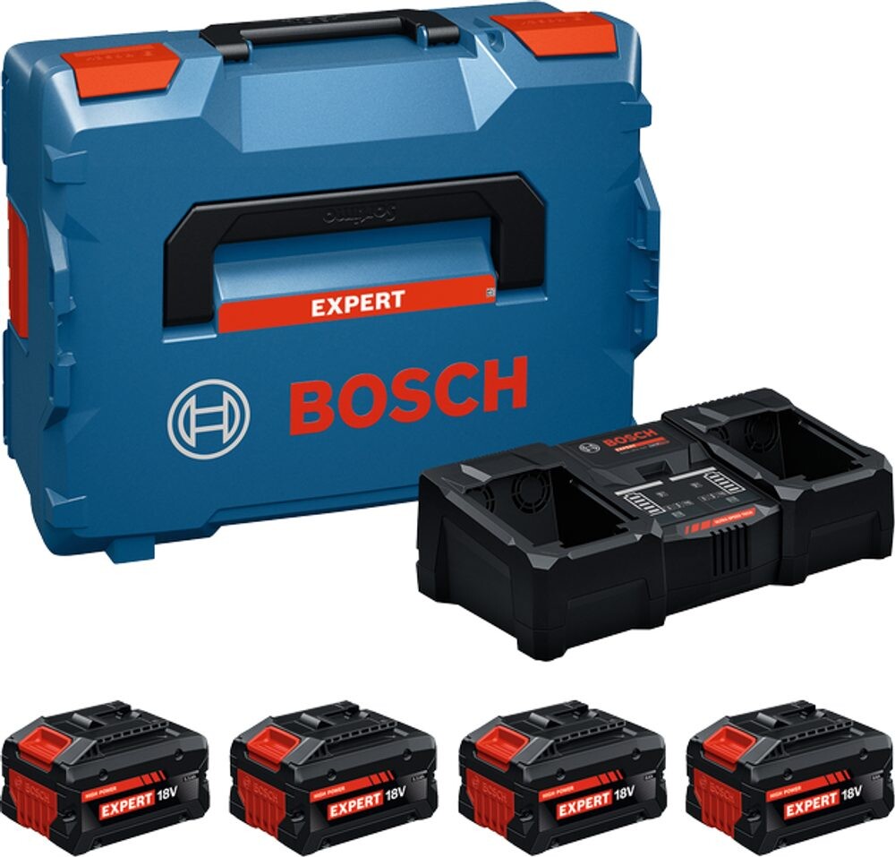 Sada akumulátorů Bosch EXPERT 2xEXBA18V-55  2x EXBA18V-80 + EXAL18V2-320 1600A0373Y