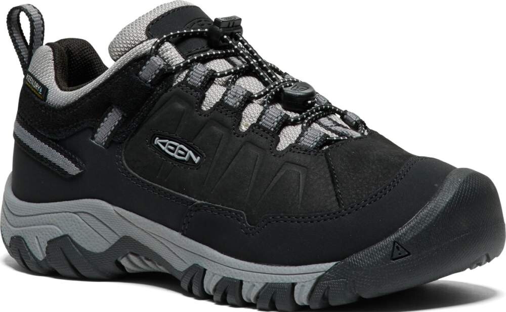 Dětské celoroční boty Keen TARGHEE IV LOW WP YOUTH black/steel grey Velikost: 32-33