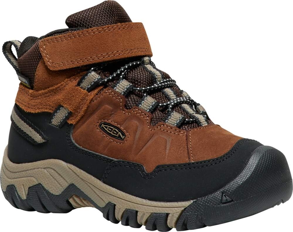 Dětské celoroční boty Keen TARGHEE IV MID WP CHILDREN bison/brindle Velikost: 30