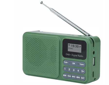 Openbox DAB-P11-SOLAR Přenosné DAB+/FM rádio s BT, MP3 nabíjení USB-C/solární panel